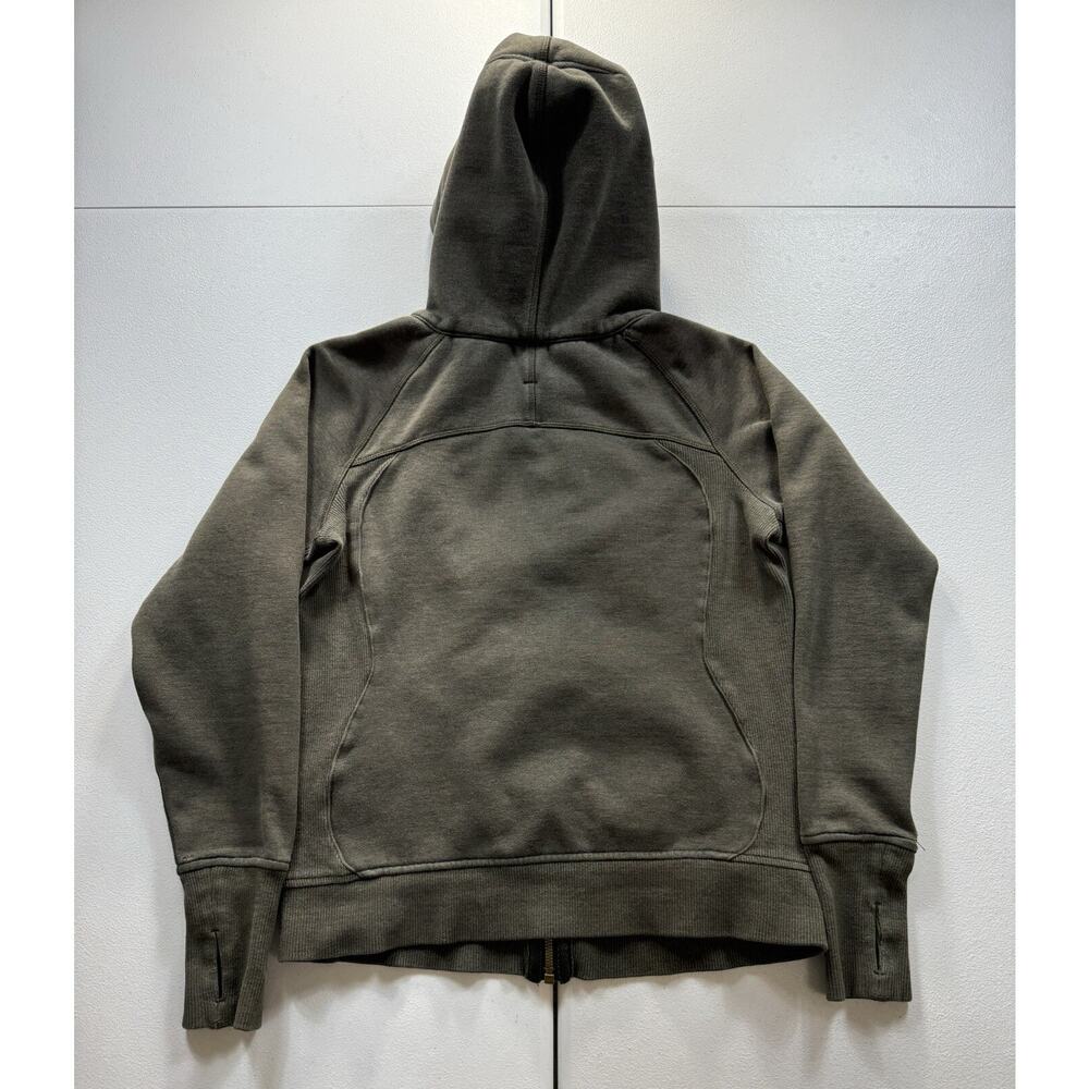 Lululemon Scuba Hoodie Womens 6 Brown Full Zip Sweatshirt Athleisure Athletic - Picture 5 of 7